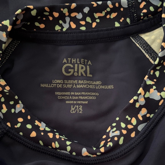 Athleta Girl Rashguard Size L/12 - Picture 3 of 4